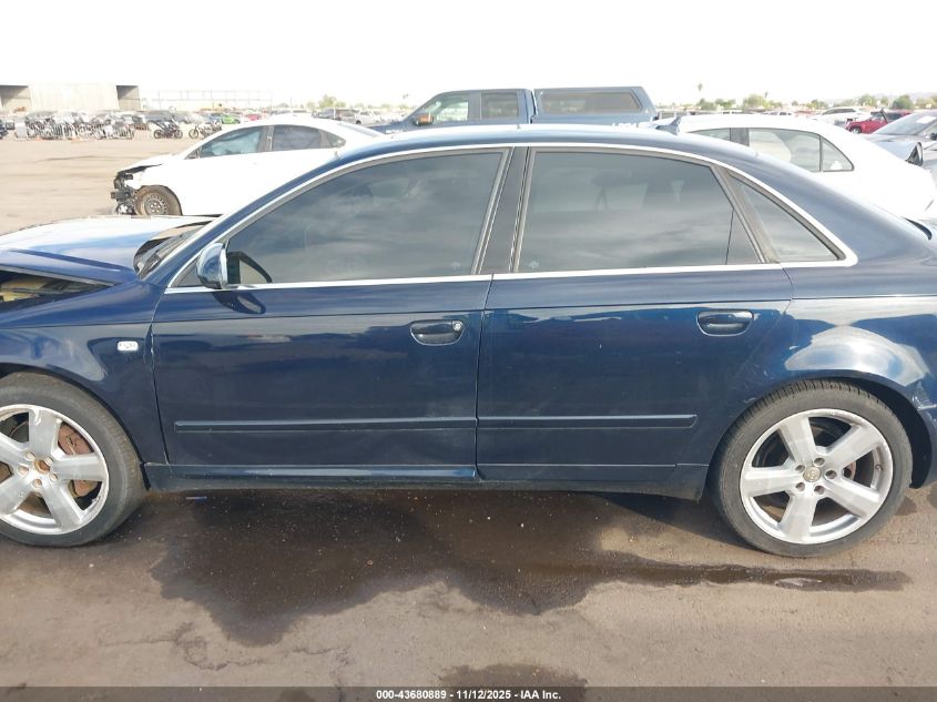 2008 Audi A4 3.2 VIN: WAUDH78E58A061799 Lot: 43680889