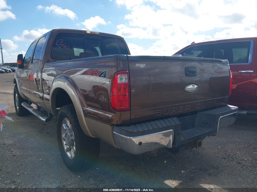 Vin: 1ft7w2bt8cec54613, lot: 44176193, ford f-250 lariat 20123