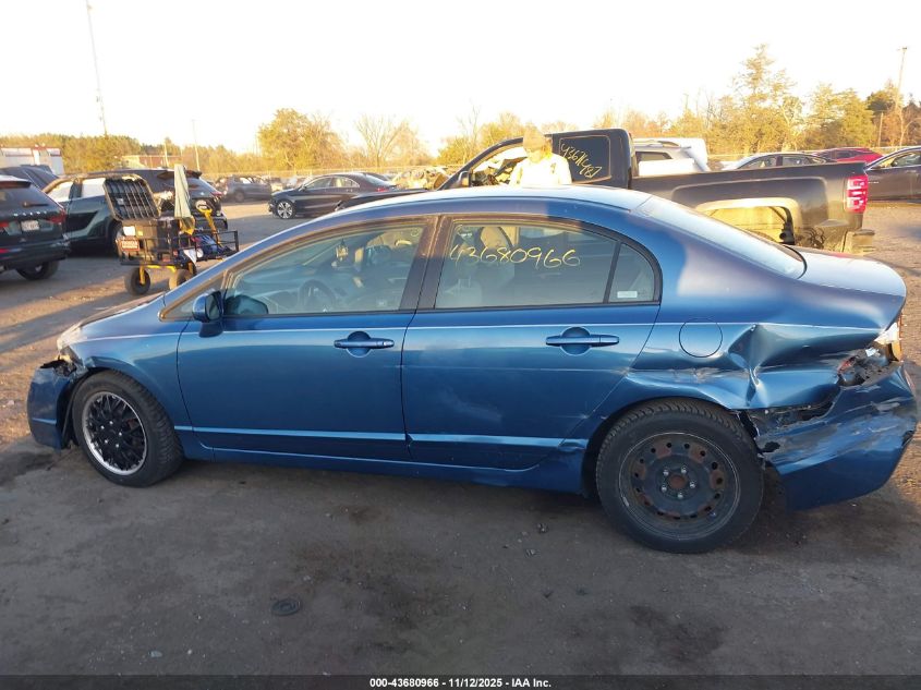 2009 Honda Civic Lx VIN: 2HGFA16509H544718 Lot: 43680966