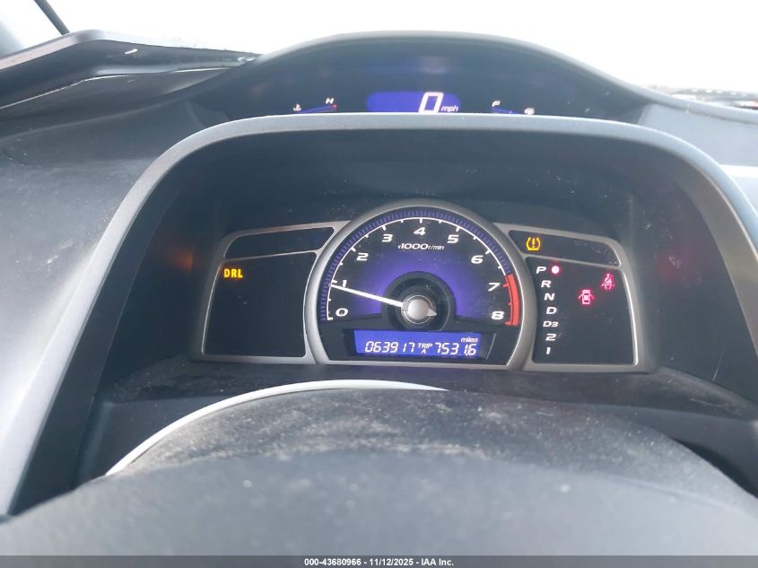 2009 Honda Civic Lx VIN: 2HGFA16509H544718 Lot: 43680966