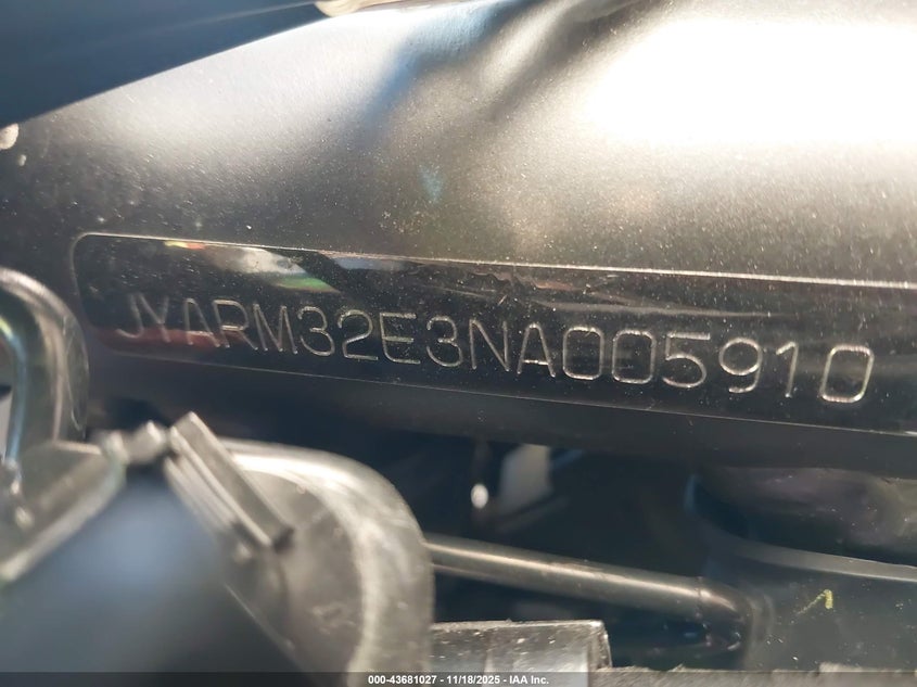 2022 Yamaha Mt07 VIN: JYARM32E3NA005910 Lot: 43681027