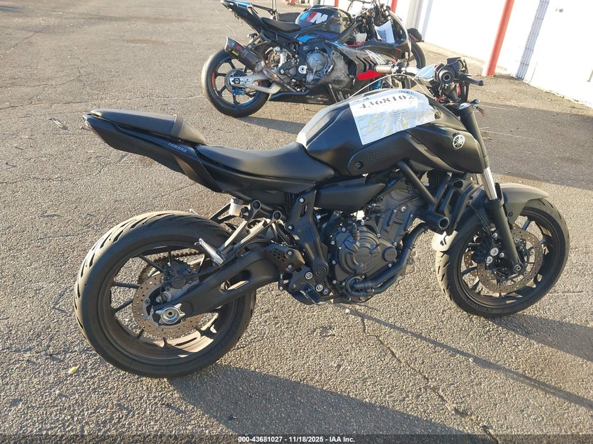 2022 Yamaha Mt07 VIN: JYARM32E3NA005910 Lot: 43681027