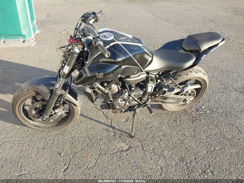 2022 Yamaha Mt07 VIN: JYARM32E3NA005910 Lot: 43681027