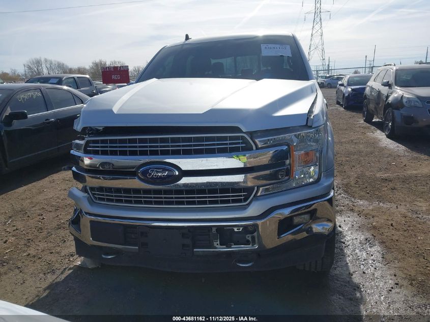 2019 Ford F-150 Lariat VIN: 1FTEW1E50KFA51500 Lot: 43681162