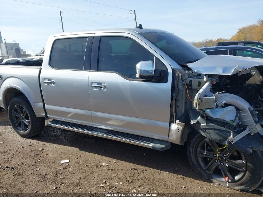 2019 Ford F-150 Lariat VIN: 1FTEW1E50KFA51500 Lot: 43681162