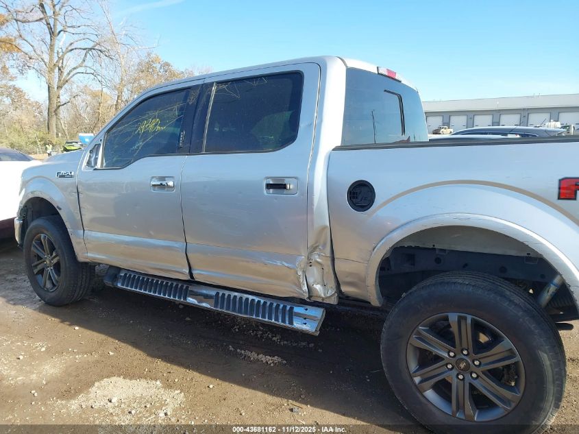 2019 Ford F-150 Lariat VIN: 1FTEW1E50KFA51500 Lot: 43681162