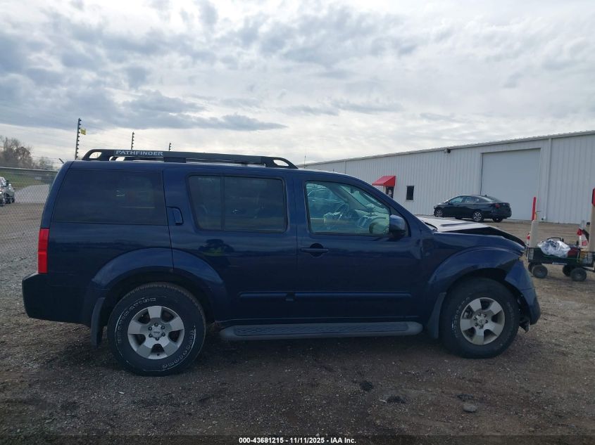 2007 Nissan Pathfinder Se VIN: 5N1AR18WX7C617290 Lot: 43681215