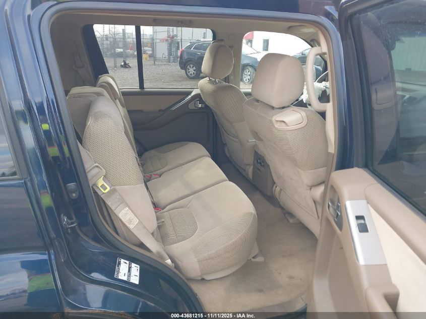 2007 Nissan Pathfinder Se VIN: 5N1AR18WX7C617290 Lot: 43681215