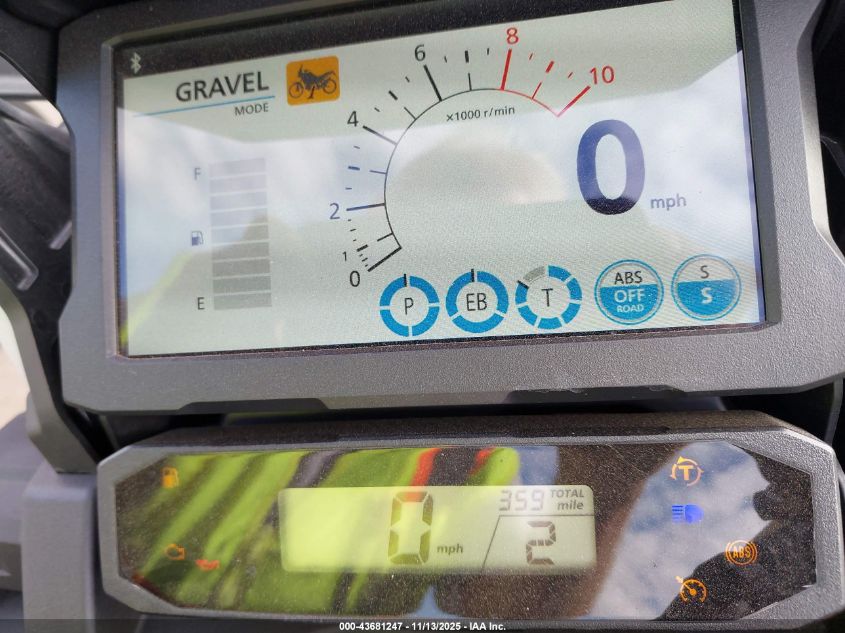 2025 Honda Crf1100 A4 VIN: JH2SD15B5SK100445 Lot: 43681247