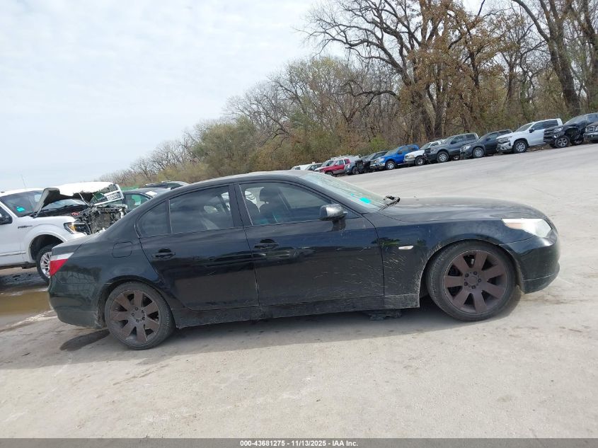 2007 BMW 530I VIN: WBANE735X7CM44239 Lot: 43681275