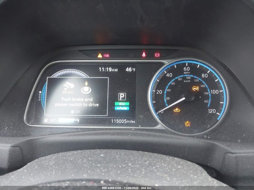 2019 Nissan Leaf Sv Plus VIN: 1N4BZ1CP6KC317950 Lot: 43681330