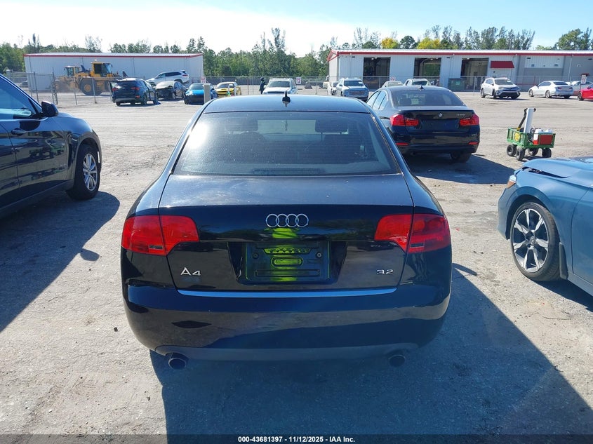 2007 Audi A4 3.2 VIN: WAUAH78E07A256761 Lot: 43681397