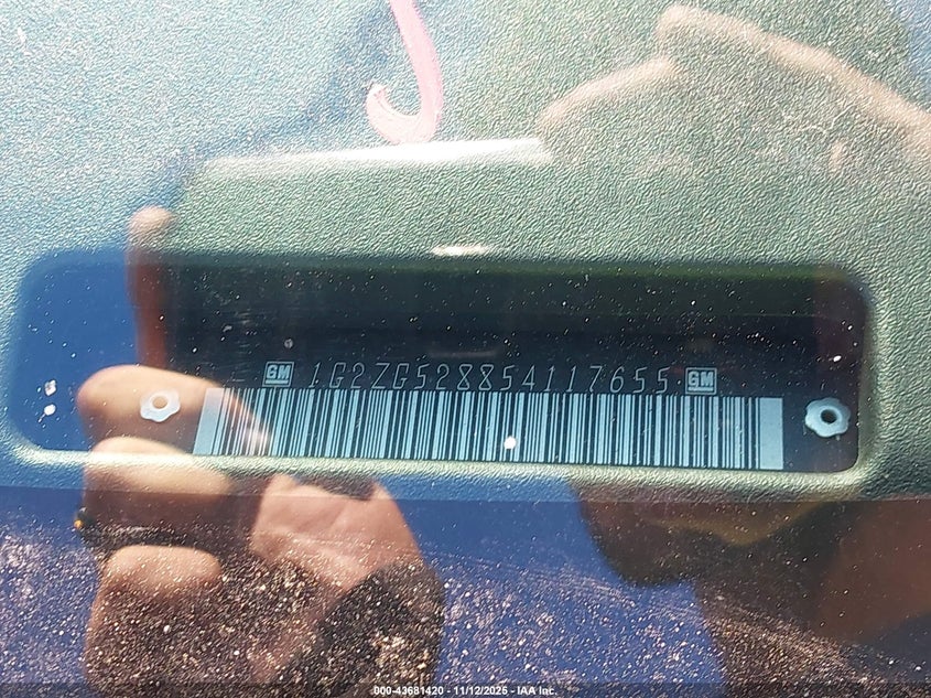 2005 Pontiac G6 VIN: 1G2ZG528854117655 Lot: 43681420