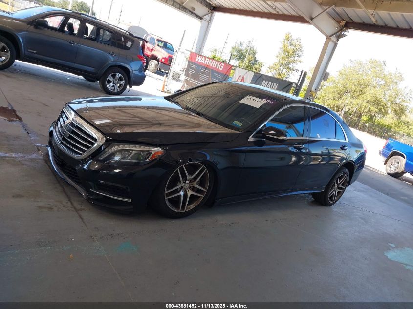 2015 Mercedes-Benz S 550 VIN: WDDUG8CB1FA166237 Lot: 43681452