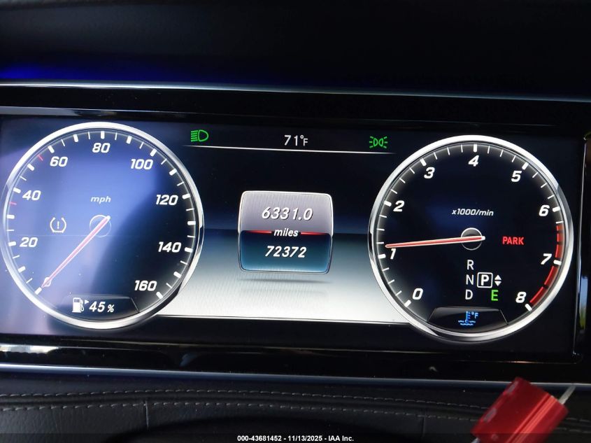 2015 Mercedes-Benz S 550 VIN: WDDUG8CB1FA166237 Lot: 43681452