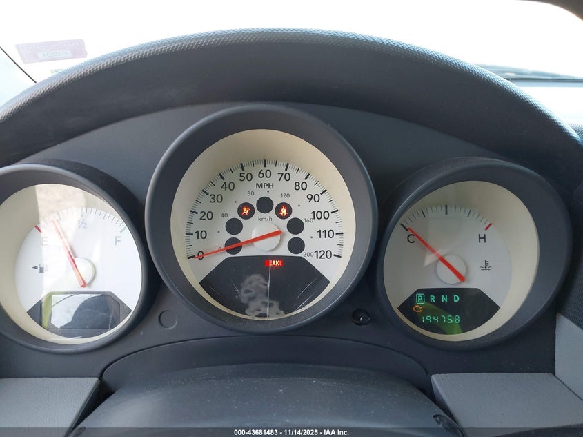 2007 Dodge Caliber VIN: 1B3HB28B77D511613 Lot: 43681483