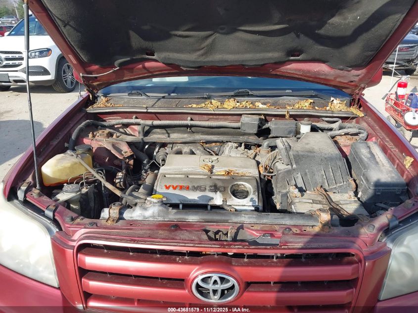 2006 Toyota Highlander V6 VIN: JTEEP21A160136467 Lot: 43681579