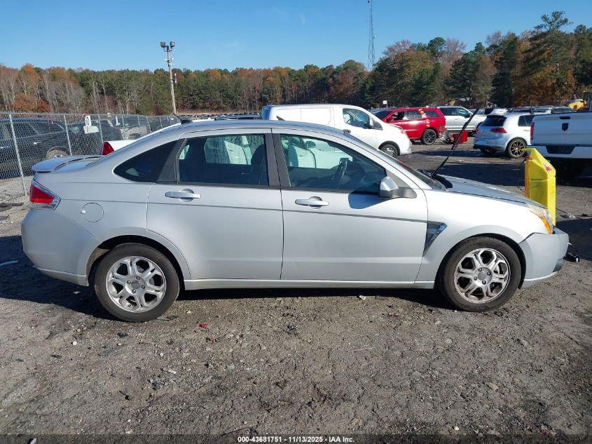 2008 Ford Focus Se/Ses VIN: 1FAHP35N88W279913 Lot: 43681751