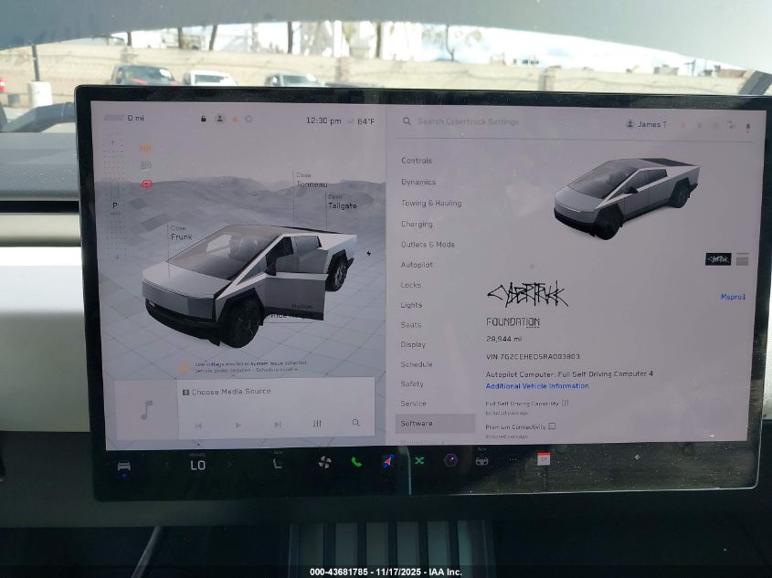 2024 Tesla Cybertruck All-Wheel Drive VIN: 7G2CEHED5RA003803 Lot: 43681785