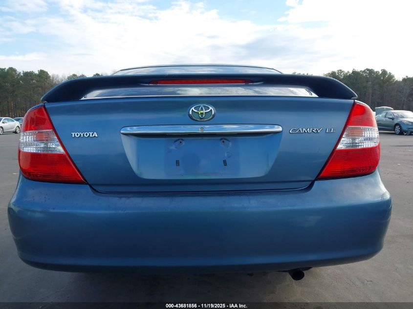 2004 Toyota Camry Le VIN: 4T1BE30K54U848527 Lot: 43681856