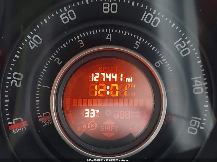 2013 Fiat 500 Abarth VIN: 3C3CFFFH2DT607638 Lot: 43681881