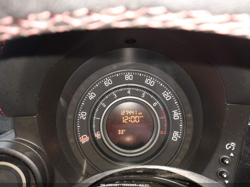 2013 Fiat 500 Abarth VIN: 3C3CFFFH2DT607638 Lot: 43681881