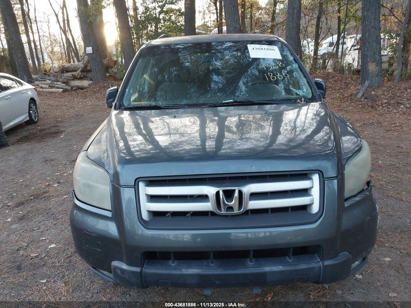 2006 Honda Pilot Ex VIN: 5FNYF28426B018322 Lot: 43681886
