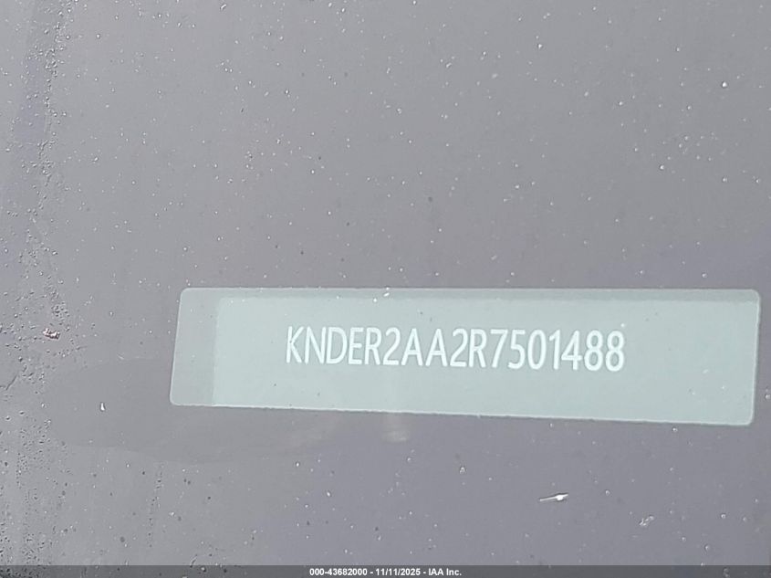 2024 Kia Seltos Ex VIN: KNDER2AA2R7501488 Lot: 43682000