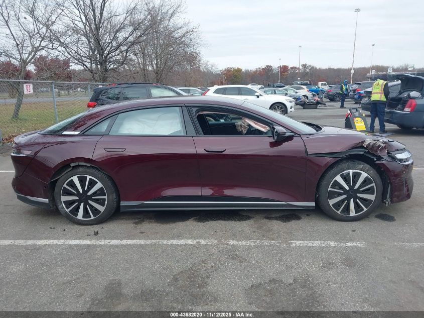 2023 Lucid Air Pure VIN: 50EA1PFA2PA009020 Lot: 43682020