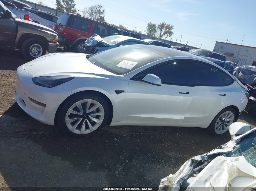 2021 Tesla Model 3 Standard Range Plus Rear-Wheel Drive VIN: 5YJ3E1EA9MF908234 Lot: 43682068