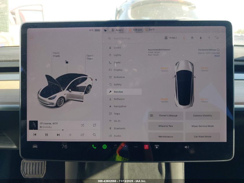 2021 Tesla Model 3 Standard Range Plus Rear-Wheel Drive VIN: 5YJ3E1EA9MF908234 Lot: 43682068