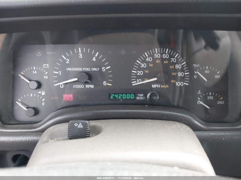 1998 Jeep Cherokee Classic/Limited/Sport VIN: 1J4FT68S0WL155160 Lot: 43682311