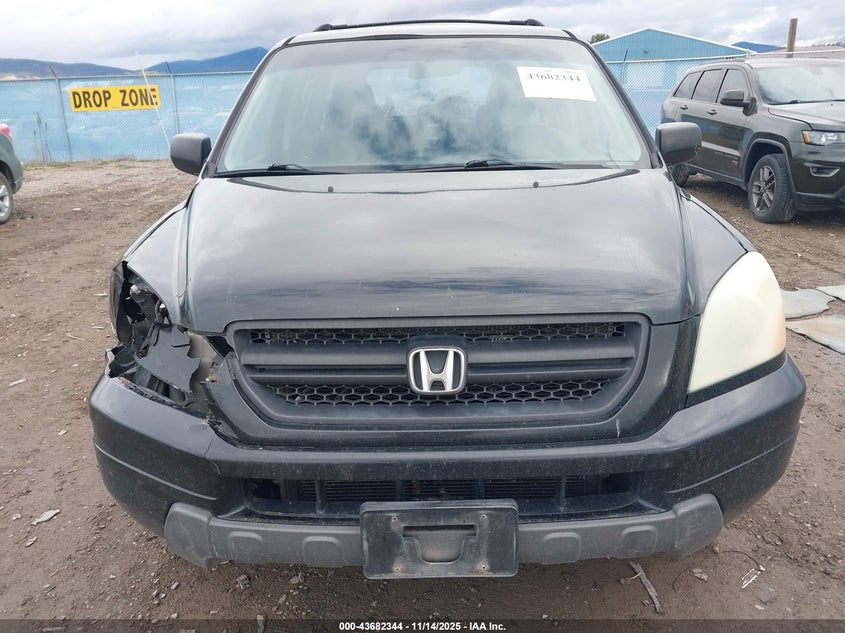 2005 Honda Pilot Lx VIN: 2HKYF18175H571452 Lot: 43682344