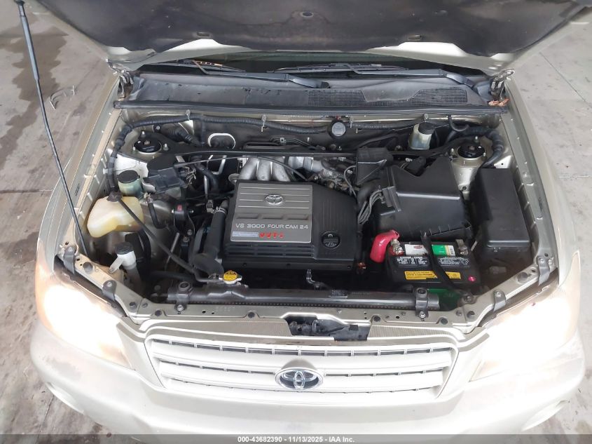 2003 Toyota Highlander Limited V6 VIN: JTEGF21A030110949 Lot: 43682390