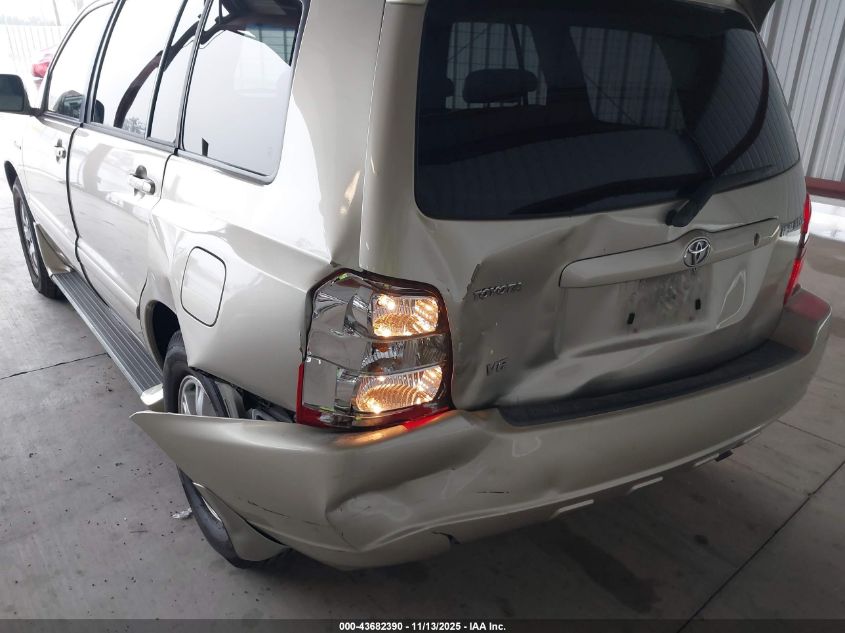 2003 Toyota Highlander Limited V6 VIN: JTEGF21A030110949 Lot: 43682390