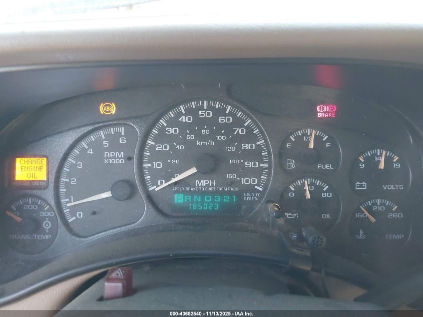 2001 Chevrolet Silverado 1500Hd Ls VIN: 1GCGC13U41F184495 Lot: 43682540