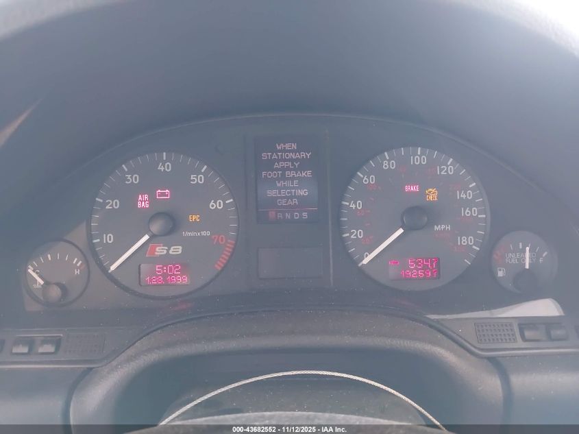 2003 Audi S8 4.2 VIN: WAUGU44D33N002658 Lot: 43682552