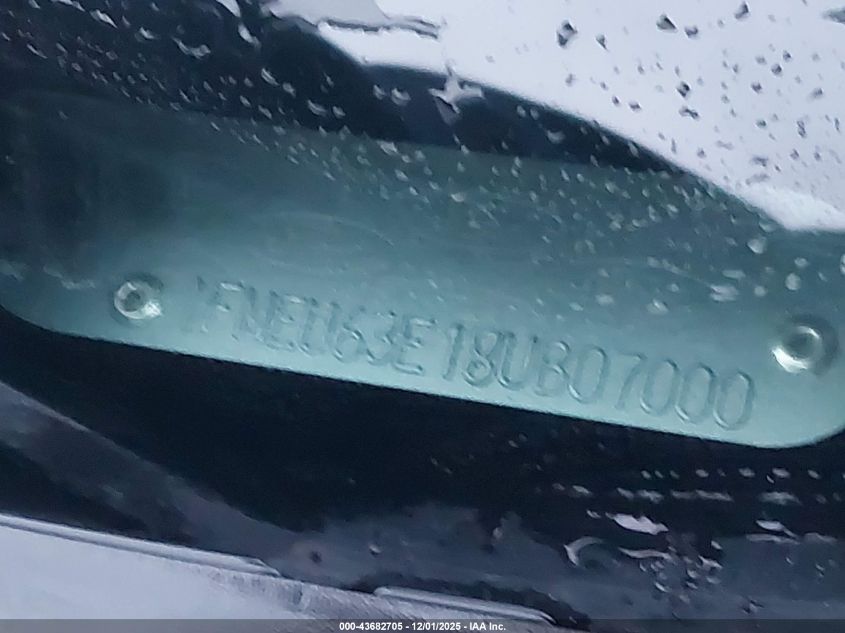 2008 Ford Explorer Xlt VIN: 1FMEU63E18UB07000 Lot: 43682705