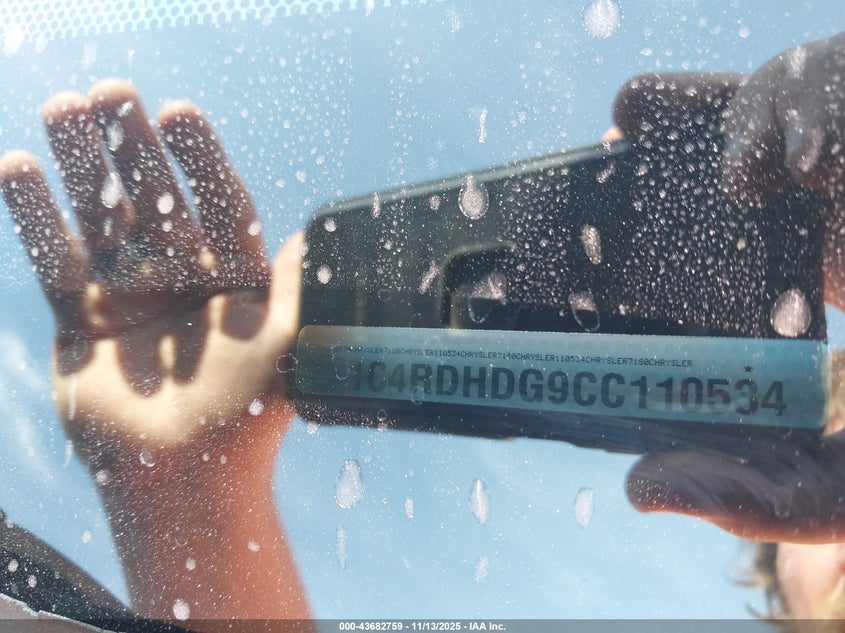 2012 Dodge Durango Crew VIN: 1C4RDHDG9CC110534 Lot: 43682759