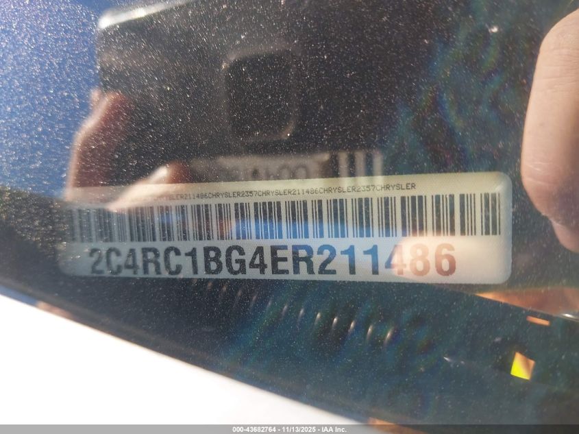 2014 Chrysler Town & Country Touring VIN: 2C4RC1BG4ER211486 Lot: 43682764