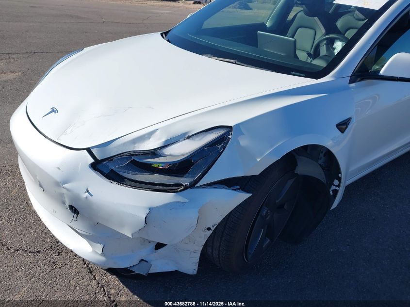 2021 Tesla Model 3 Long Range Dual Motor All-Wheel Drive VIN: 5YJ3E1EB9MF085877 Lot: 43682788