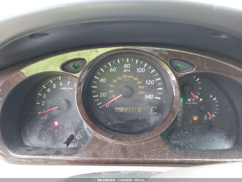 2002 Toyota Highlander Limited V6/V6 VIN: JTEGF21AX20057000 Lot: 43682826