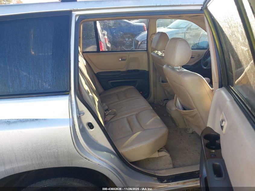 2002 Toyota Highlander Limited V6/V6 VIN: JTEGF21AX20057000 Lot: 43682826