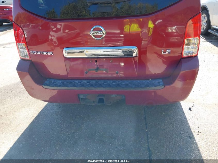 2006 Nissan Pathfinder Le VIN: 5N1AR18W26C616567 Lot: 43682874