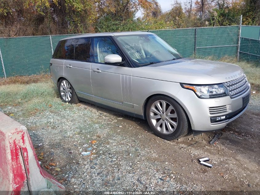LAND ROVER RANGE ROVER 3.0L V6 SUPERCHARGED HSE