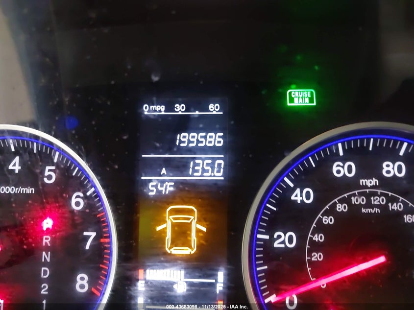 2008 Honda Cr-V Ex VIN: JHLRE48508C018303 Lot: 43683098