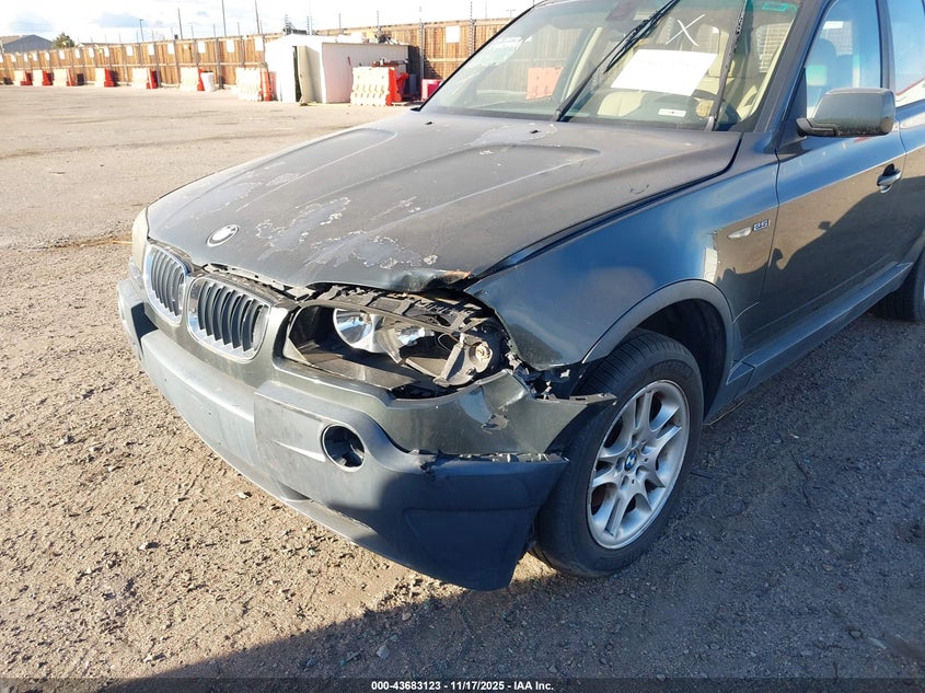2004 BMW X3 2.5I VIN: WBXPA734X4WB26801 Lot: 43683123