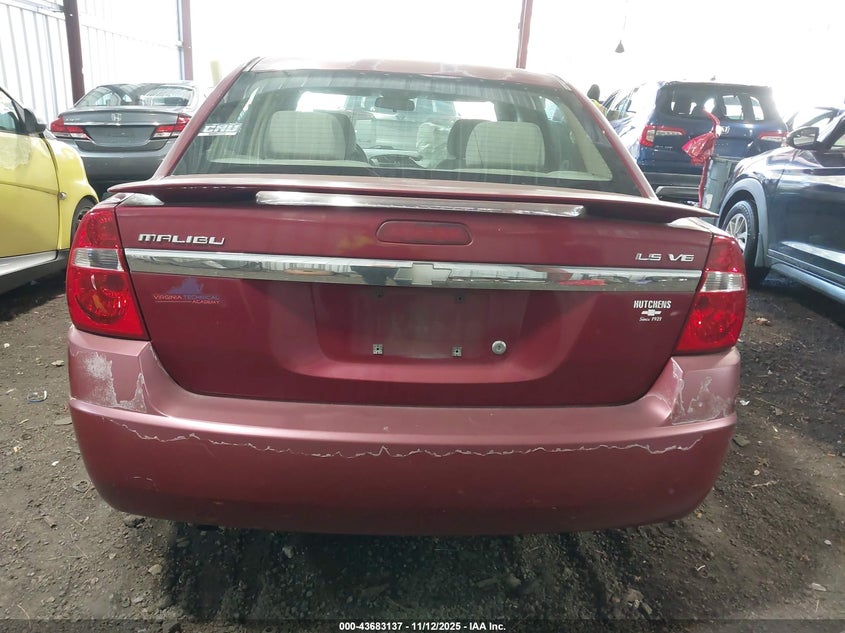 2005 Chevrolet Malibu Ls VIN: 1G1ZT54845F105939 Lot: 43683137