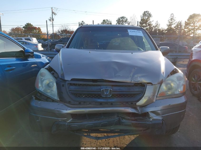 2004 Honda Pilot Ex-L VIN: 2HKYF18514H604592 Lot: 43683140