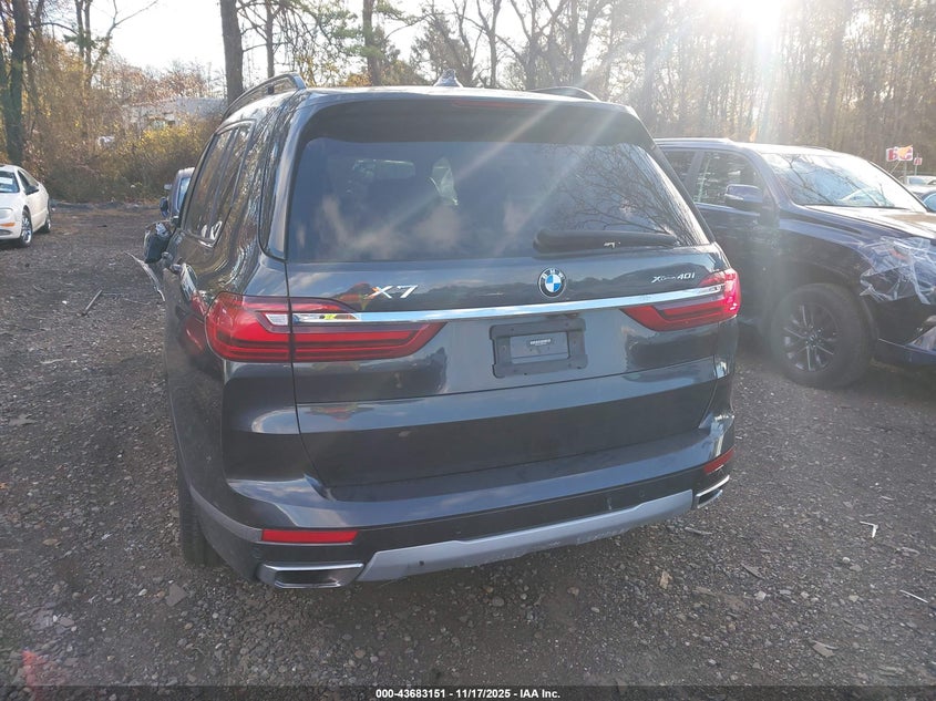 2021 BMW X7 xDrive40I VIN: 5UXCW2C03M9E56841 Lot: 43683151